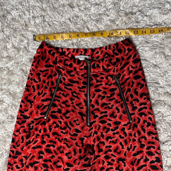EUC Mistress Rocks Red Leopard Bandage Leggings - Picture 4 of 7